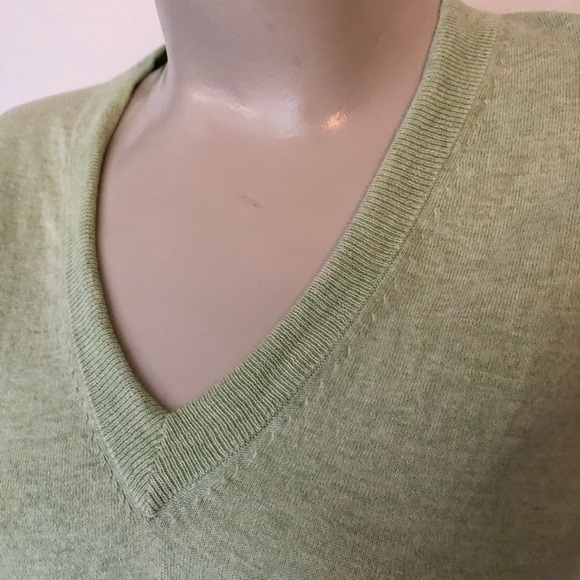 Light Green J.Crew Vneck sweater - Picture 3 of 4